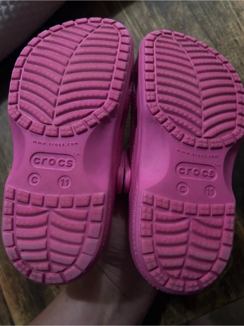 Crocs Size C10 Unisex Kids Magenta Baya Clogs